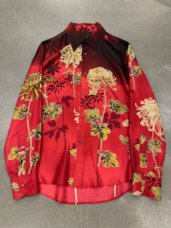 SS2001 Gucci by Tom Ford Chrysanthemum Silk Shirt