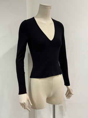 2000s Gucci by Tom Ford V neck knit top