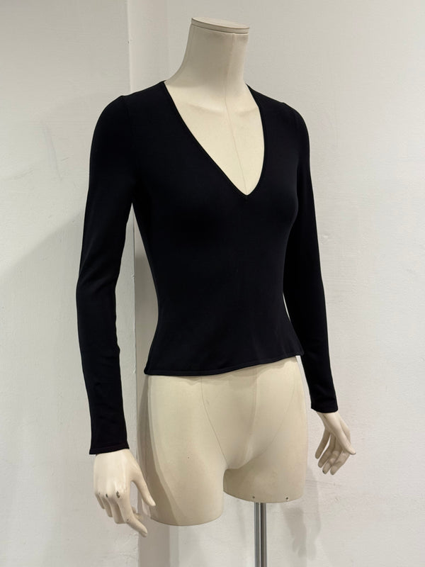 2000s Gucci by Tom Ford V neck knit top