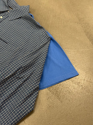 2018 Balenciaga hybrid 2 in 1 shirt t-shirt