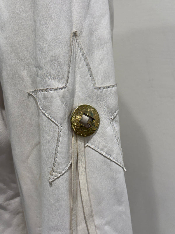 S/S2004 Roberto Cavalli runway western leather jacket