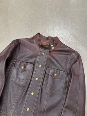 2000s Lous Vuitton faded leather jacket