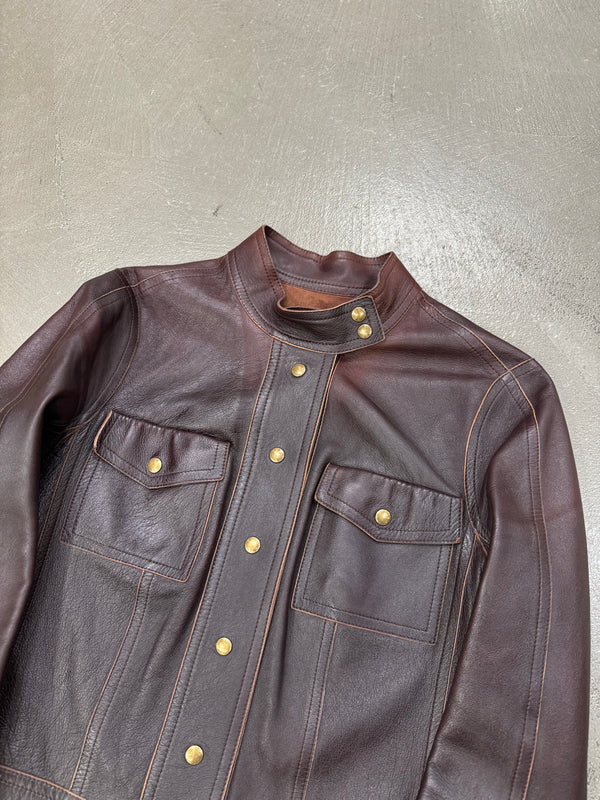 2000s Lous Vuitton faded leather jacket