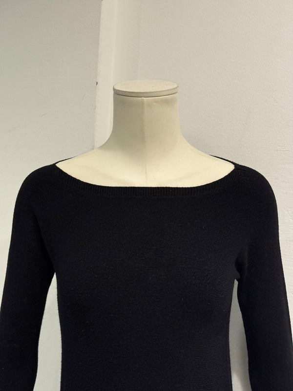 1990s Maison Margiela asymmetric hem fitted dress