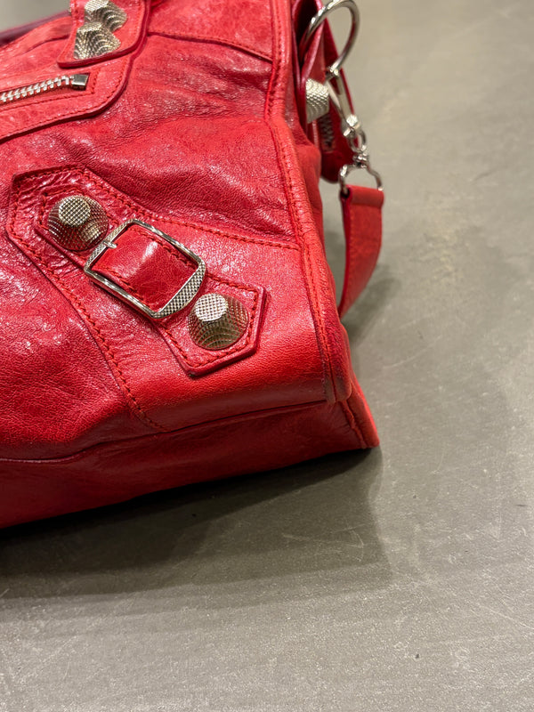 2000s Balenciaga Large City leather bag
