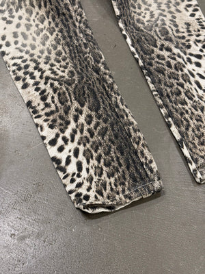 2000s Roberto Cavalli leopard print pants
