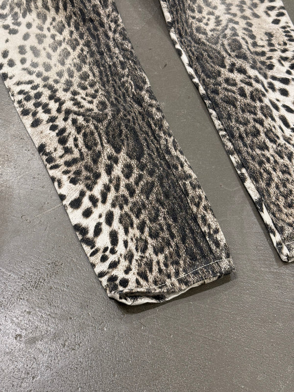 2000s Roberto Cavalli leopard print pants