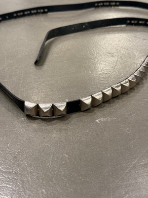 2000s Dior by Hedi Slimane studded leather belt