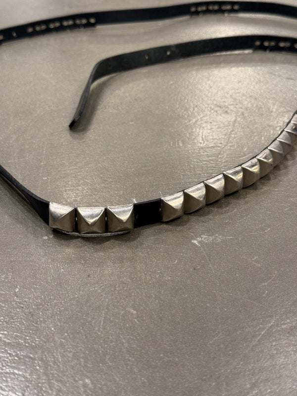 2000s Dior by Hedi Slimane studded leather belt