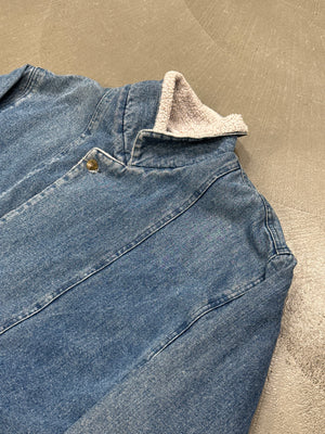 1980s Giorgio Armani shearling denim coat