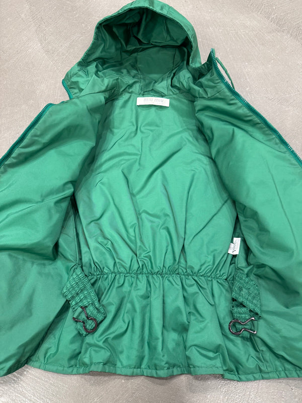 S/S1999 Miu Miu green nylon technical jacket