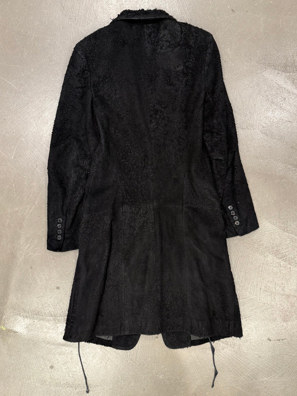 A/W2000 Ann Demeulemeester runway burnts leather coat