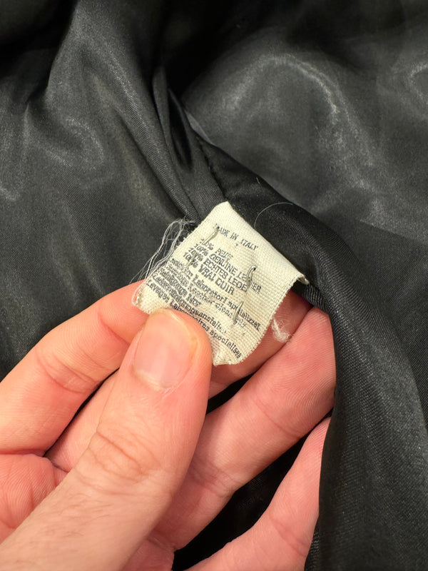 A/W1982 Giorgio Armani leather cargo bomber jacket