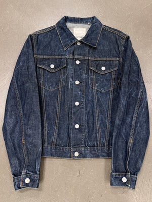 1999 Helmut Lang raw denim tracker jacket