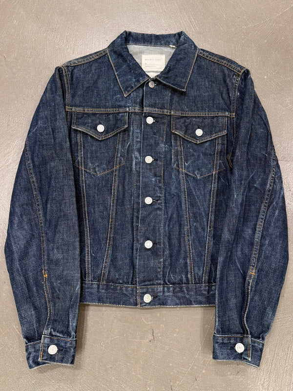 1999 Helmut Lang raw denim tracker jacket