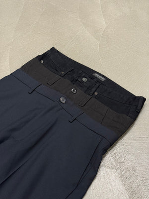 S/S2024 Balenciaga triple waist wide leg tailored pants