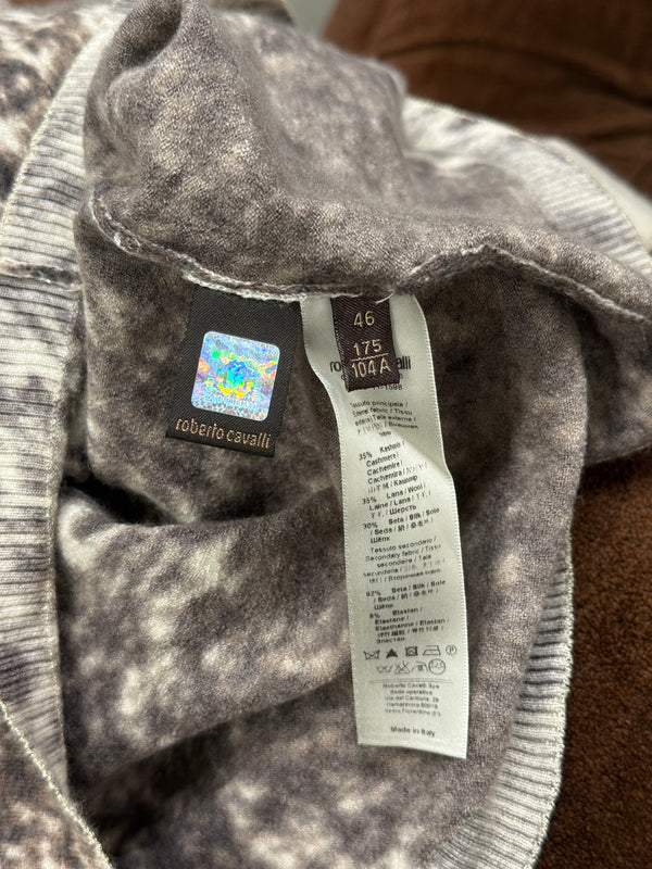 A/W1999 Roberto Cavalli animalier print cardigan