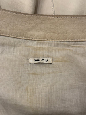 2010 Miu Miu goatskin military jacket