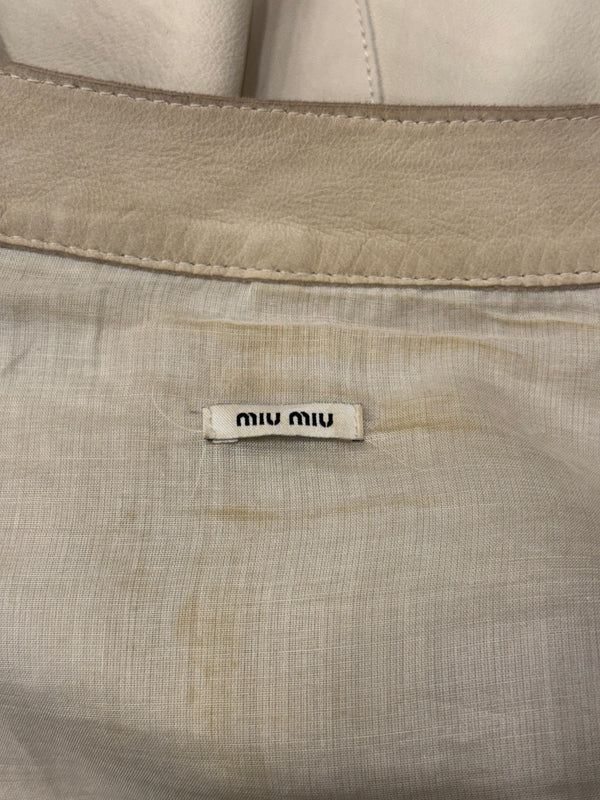 2010 Miu Miu goatskin military jacket