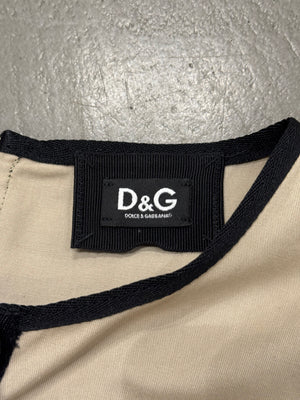 2000s Dolce & Gabbana Lace-up Safari style dress
