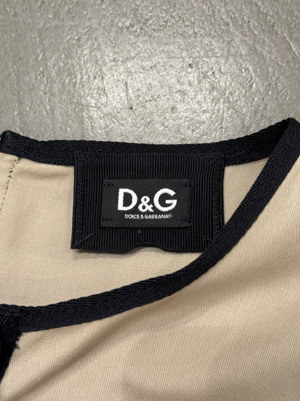 2000s Dolce & Gabbana Lace-up Safari style dress