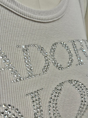 2000s Christian Dior by Galliano "J'Adore Dior" tank top