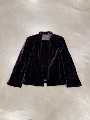 A/W2004 Gucci by Tom Ford paneled velour jacket
