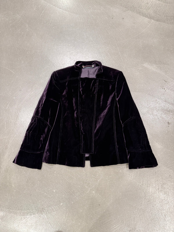 A/W2004 Gucci by Tom Ford paneled velour jacket