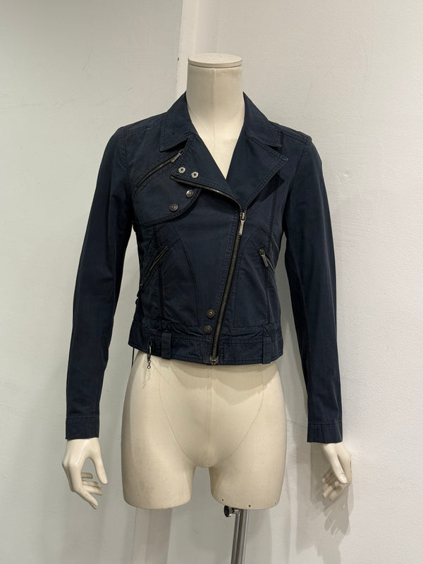 S/S2003 Christian Dior by John Galliano cropped cotton biker jacket