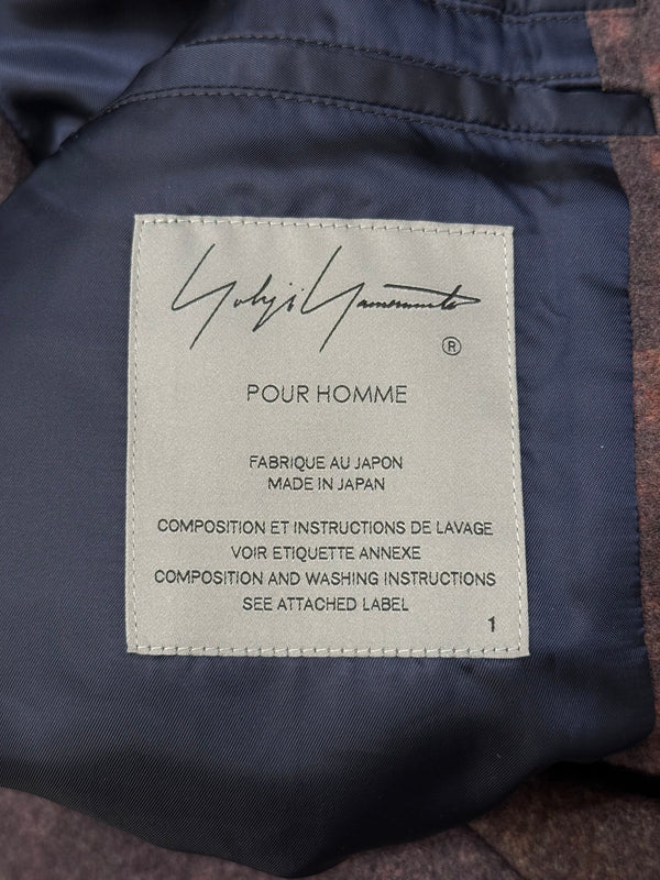A/W2022 Yohji Yamamoto “Zislaw Beksinski print” runway coat