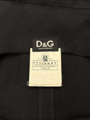 2000s Dolce & Gabbana cotton midi dress