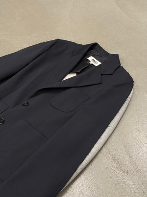 2021 Maison Margiela hybrid tailored single breasted blazer