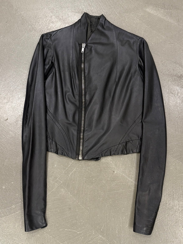 Rick Owens cropped leather jacket