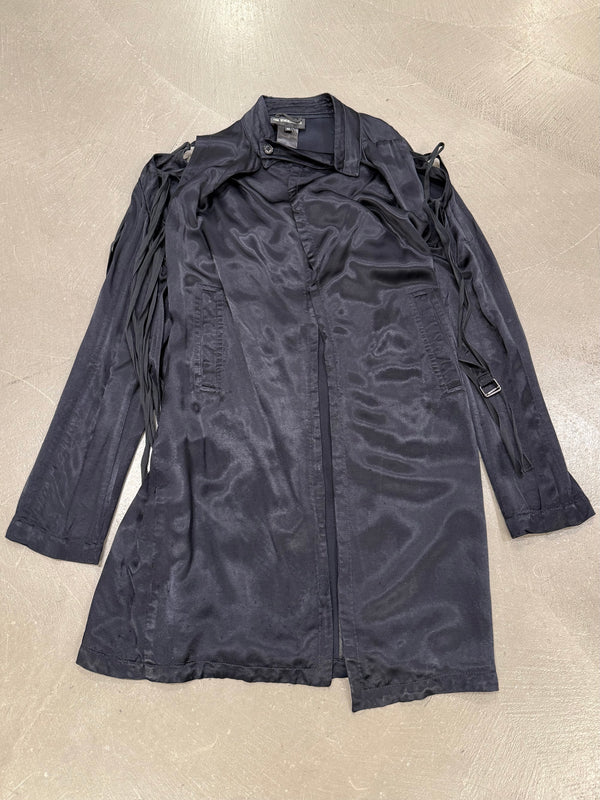 S/S2005 Ann Demeulemeester runway cut-out belted coat dress