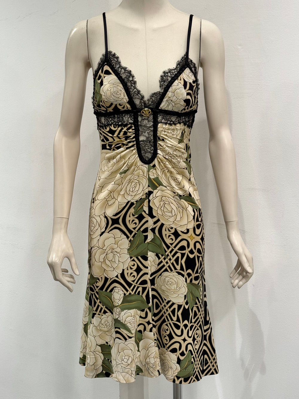 2006 Roberto Cavalli geometric mini dress