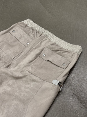 SS2021 Rick Owens “Phlegeton” distressed leather Bauhaus Cargo Pants
