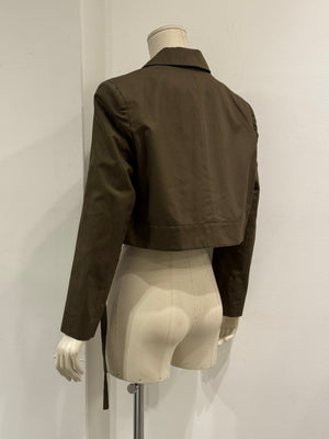 2000s Balenciaga by Nicolas Ghesquiere cropped oversized blazer