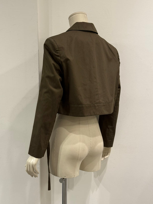 2000s Balenciaga by Nicolas Ghesquiere cropped oversized blazer