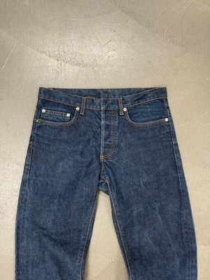 2000s Dior by Hedi Slimane raw jeans