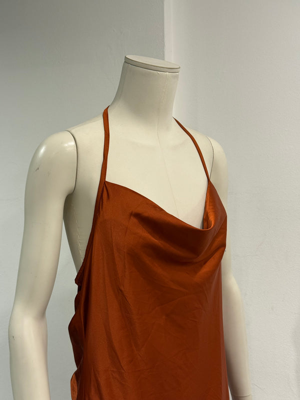 2004 Roberto Cavalli silk slip maxi dress