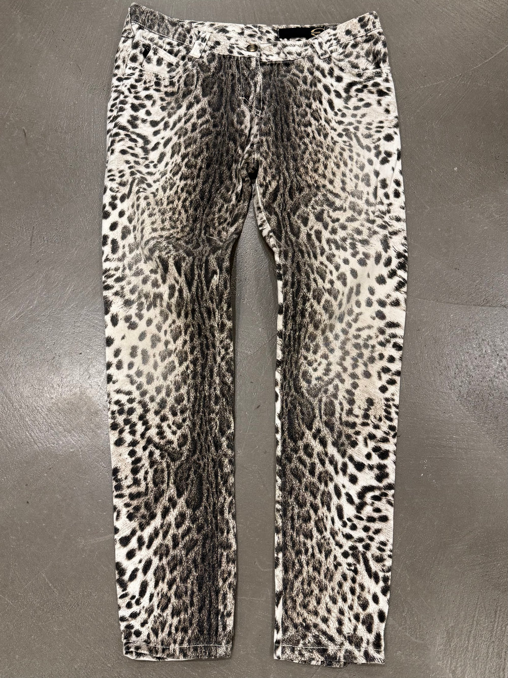 2000s Roberto Cavalli leopard print pants