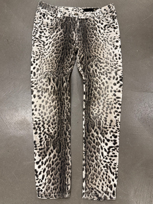2000s Roberto Cavalli leopard print pants