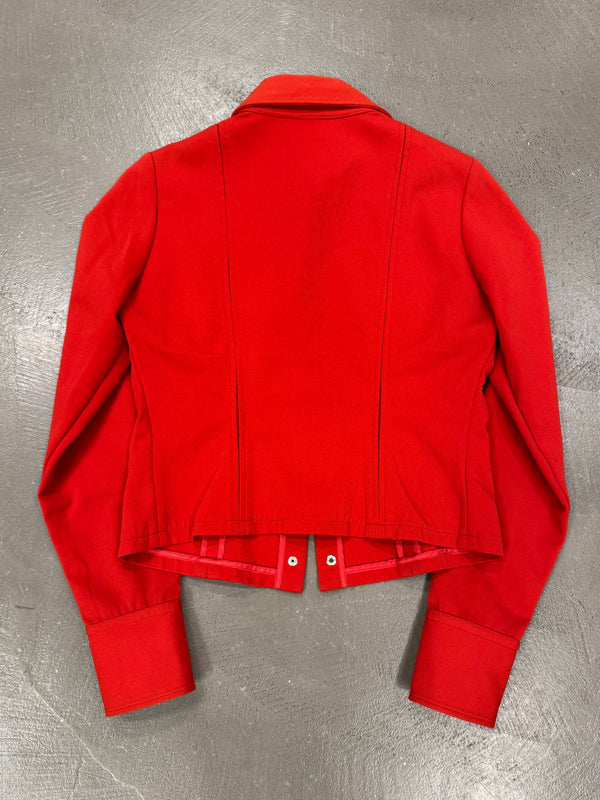 S/S1999 Gucci by Tom Ford red paneled jacket