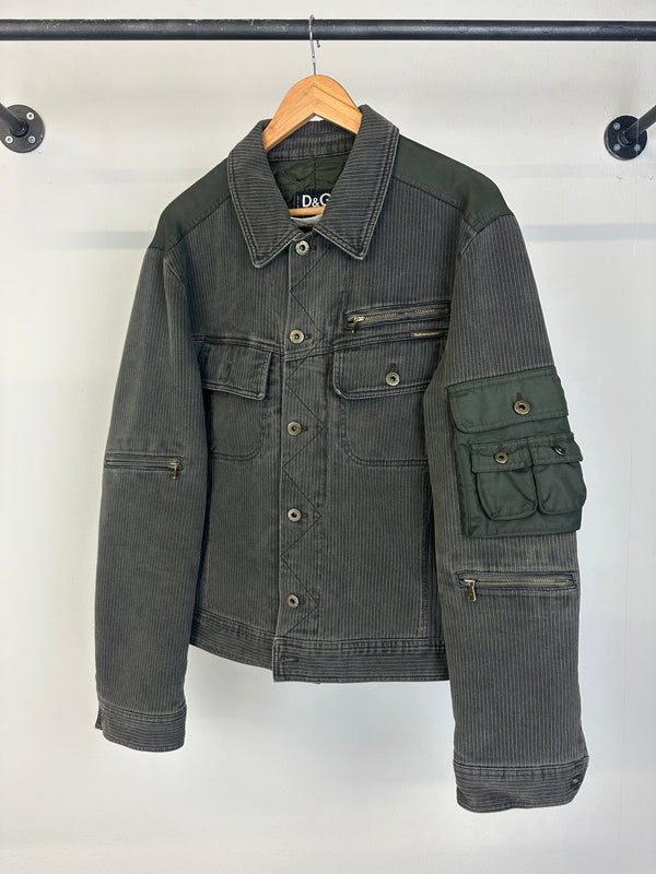 AW2003 Dolce & Gabbana hybrid hunting cargo jacket