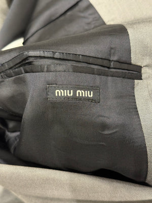 2000s Miu Miu tailored wool single breasted suit
