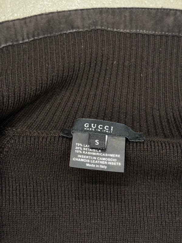 2000s Gucci by Tom Ford hybrid suede cashmere jacket