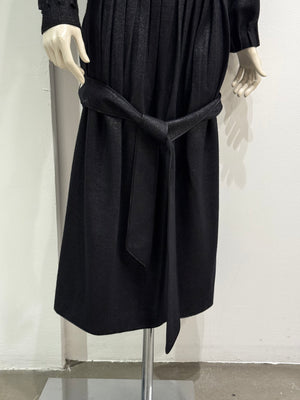 2000s Yves Saint Laurent Rive Gauche pleated gathered set top & skirt