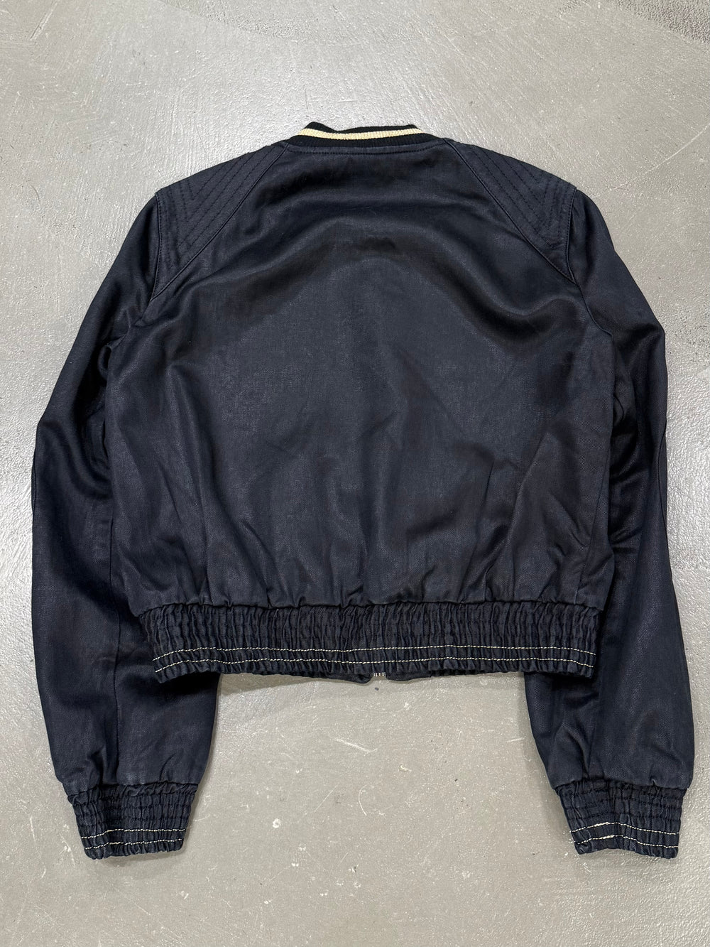 A/W 2008 Roberto Cavalli waxed cargo bomber jacket