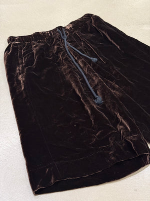 2010s Dries Van Noten velvet shorts