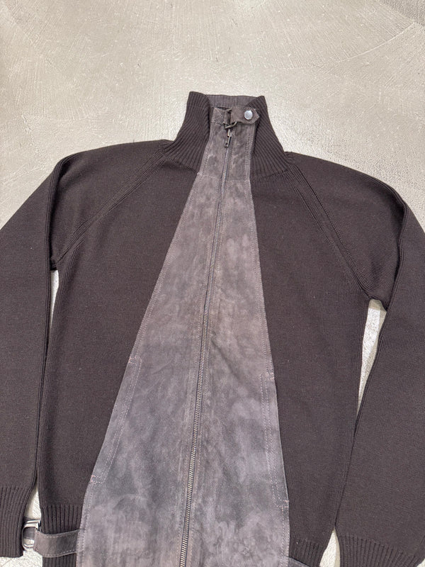 2000s Gucci by Tom Ford hybrid suede cashmere jacket